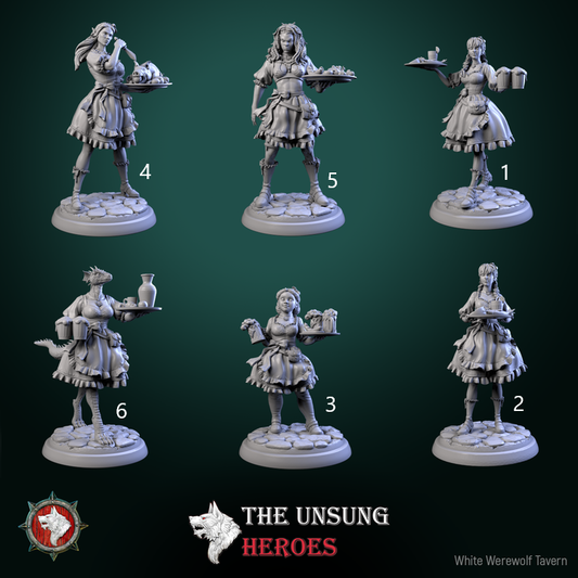 Alehouse Maids Set | The Unsung Heroes | White Werewolf Tavern
