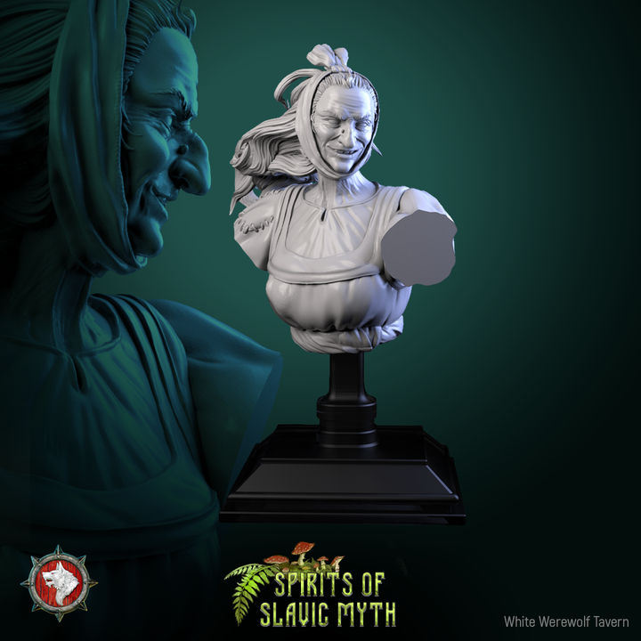 Baba Yaga - Bust | Spirits of Slavic Myth | White Werewolf Tavern