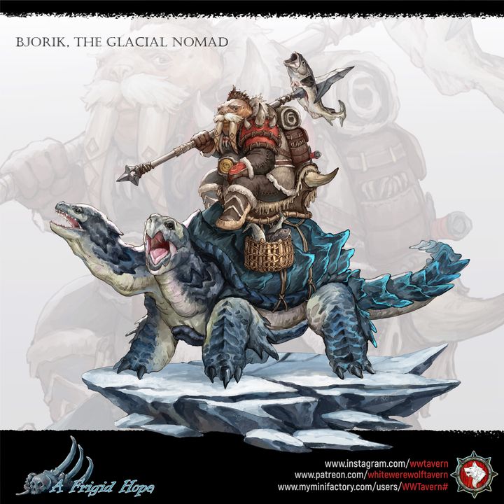 Turtle | A Frigid Hope | 75 mm scaled model | White Werewolf Tavern