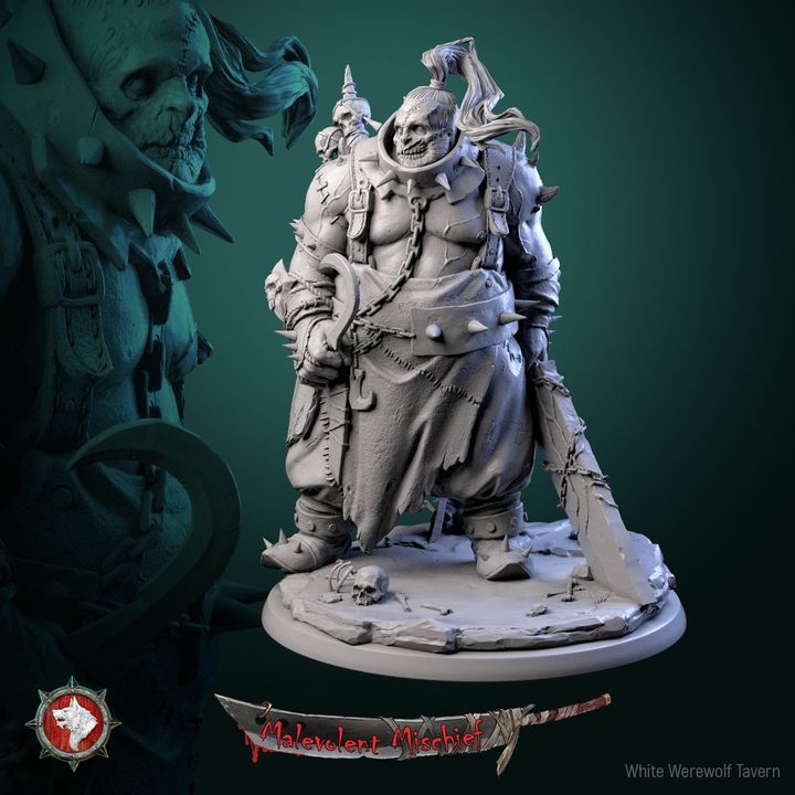 Bonesmith - heroic miniature | Malevolent Mischief | 75 mm scaled model | White Werewolf Tavern