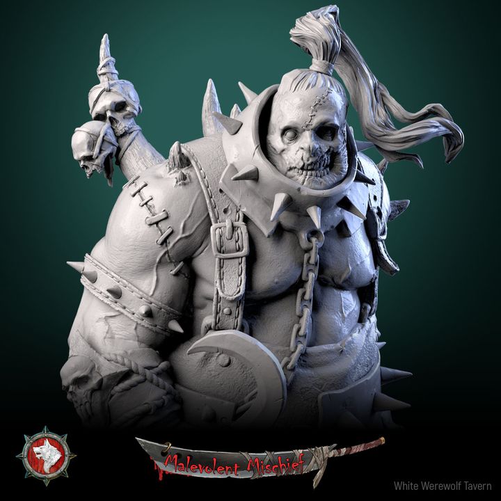 Bonesmith - heroic miniature | Malevolent Mischief | 75 mm scaled model | White Werewolf Tavern