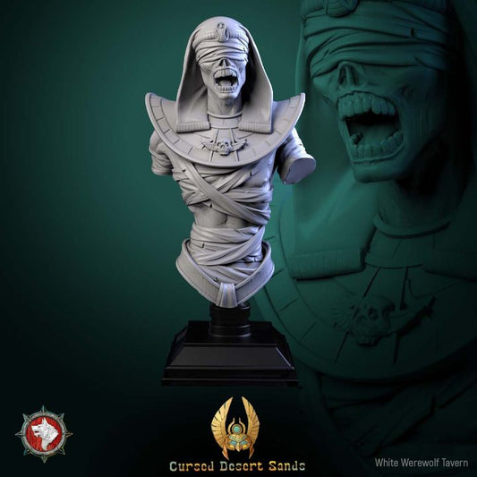 Cursed Mummy - Bust | Cursed Desert Sands | White Werewolf Tavern