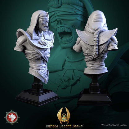 Cursed Mummy - Bust | Cursed Desert Sands | White Werewolf Tavern