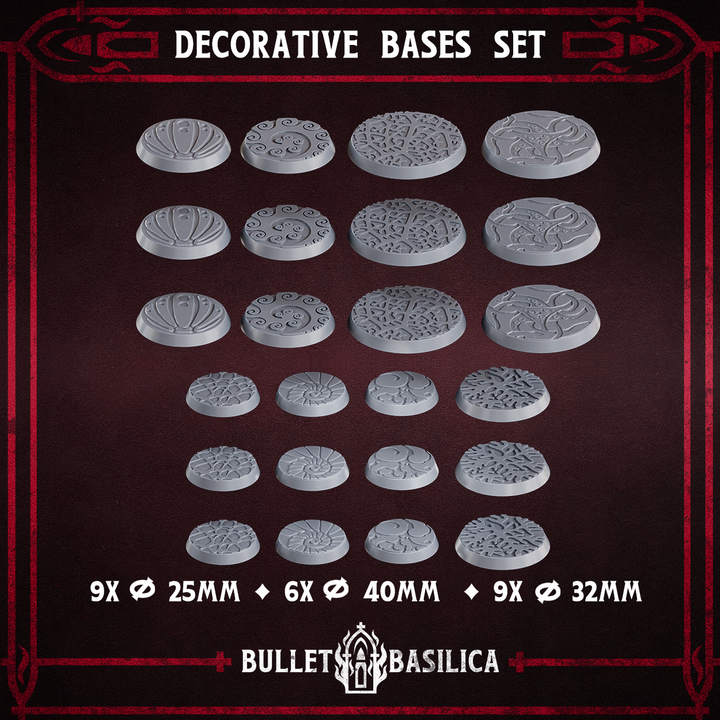 Decorative Bases Set | Disciple of Tet’o | Bullet Basilica