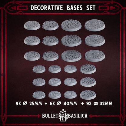 Decorative Bases Set | Disciple of Tet’o | Bullet Basilica