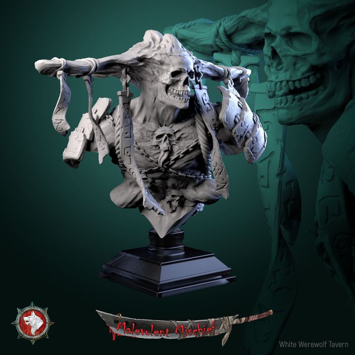 Grimblade Revenant - Bust | Malevolent Mischief | White Werewolf Tavern