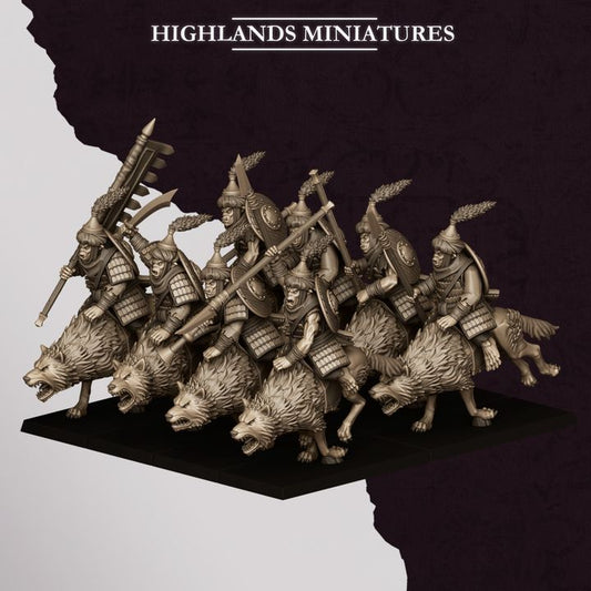 Hobgoblin Riders - Spears | Hobgoblins | Highlands Miniatures