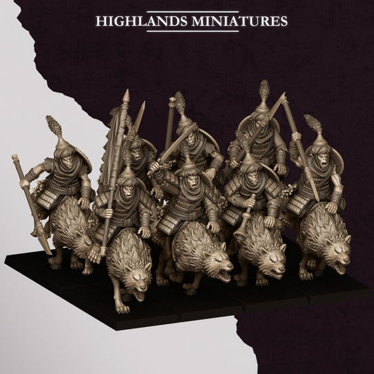 Hobgoblin Riders - Spears | Hobgoblins | Highlands Miniatures