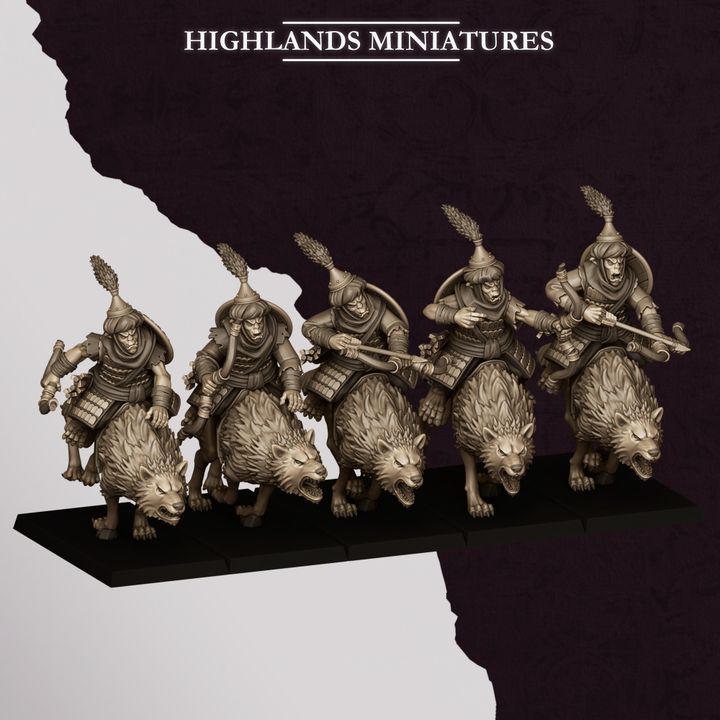 Hobgoblin Rider -  Command Group  | Hobgoblins | Highlands Miniatures