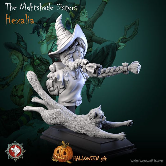 The Nightshade Sister Hexalia - Bust | Halloween | White Werewolf Tavern