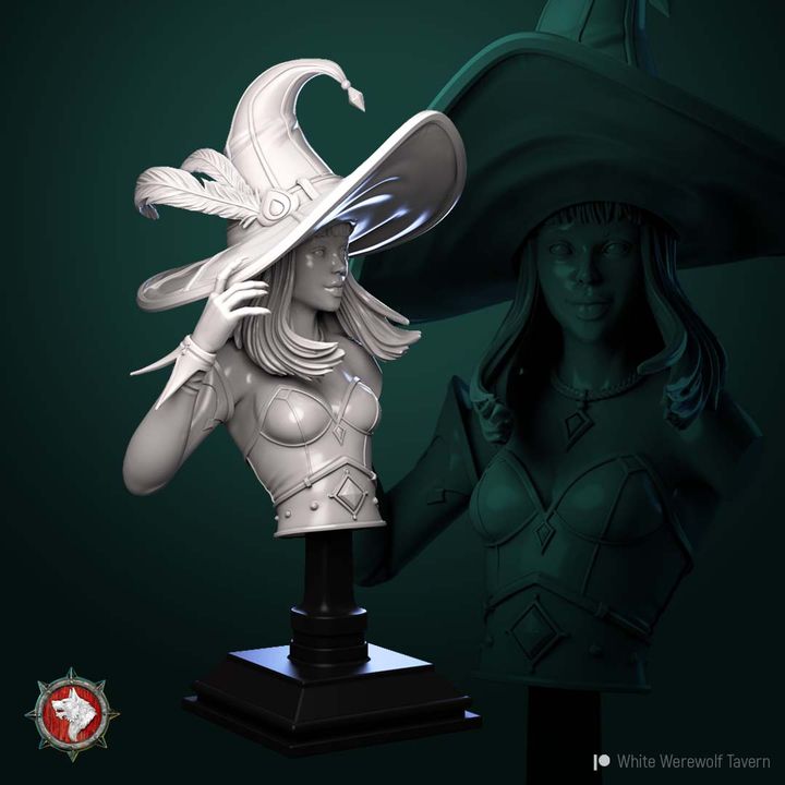 Witch - Bust | Halloween | White Werewolf Tavern