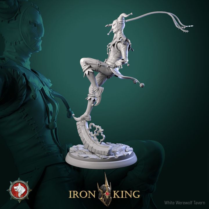 Jester Killer | Iron King | 75mm scale model | White Werewolf Tavern