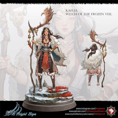 Kaelia, Witch of the Frozen Veil - Bust | A Frigid Hope | White Werewolf Tavern