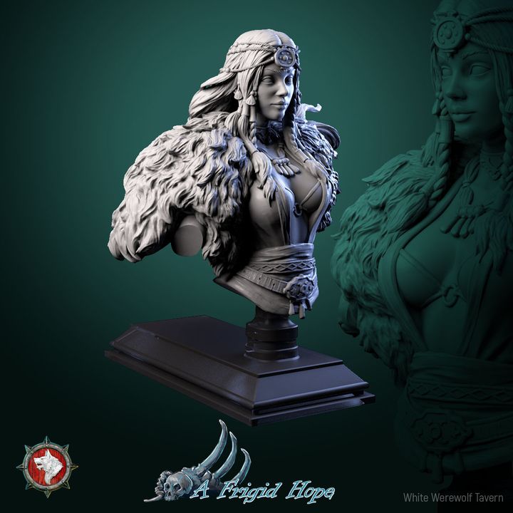 Kaelia, Witch of the Frozen Veil - Bust | A Frigid Hope | White Werewolf Tavern