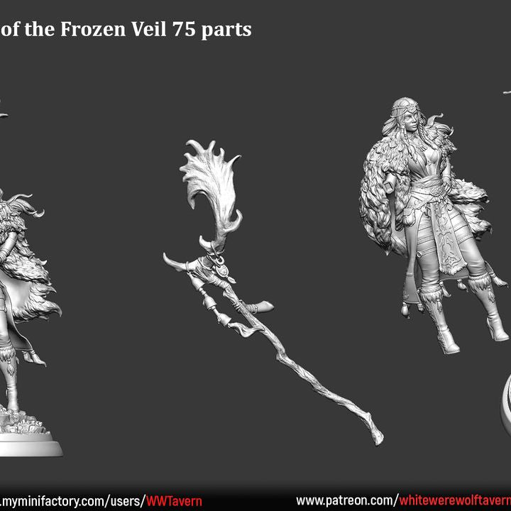 Kaelia, Witch of the Frozen Veil | A Frigid Hope | White Werewolf Tavern