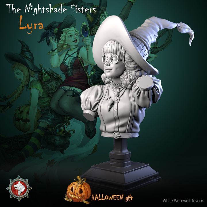 The Nightshade Sister Lyra - Bust | Halloween | White Werewolf Tavern