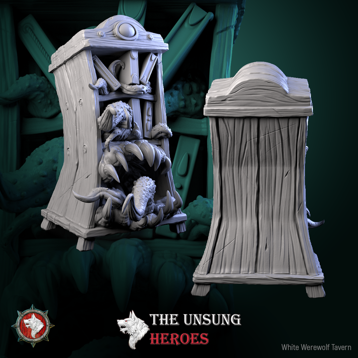 Bookshelf Mimic | The Unsung Heroes | White Werewolf Tavern
