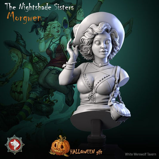 The Nightshade Sister Morgwen - Bust | Halloween | White Werewolf Tavern