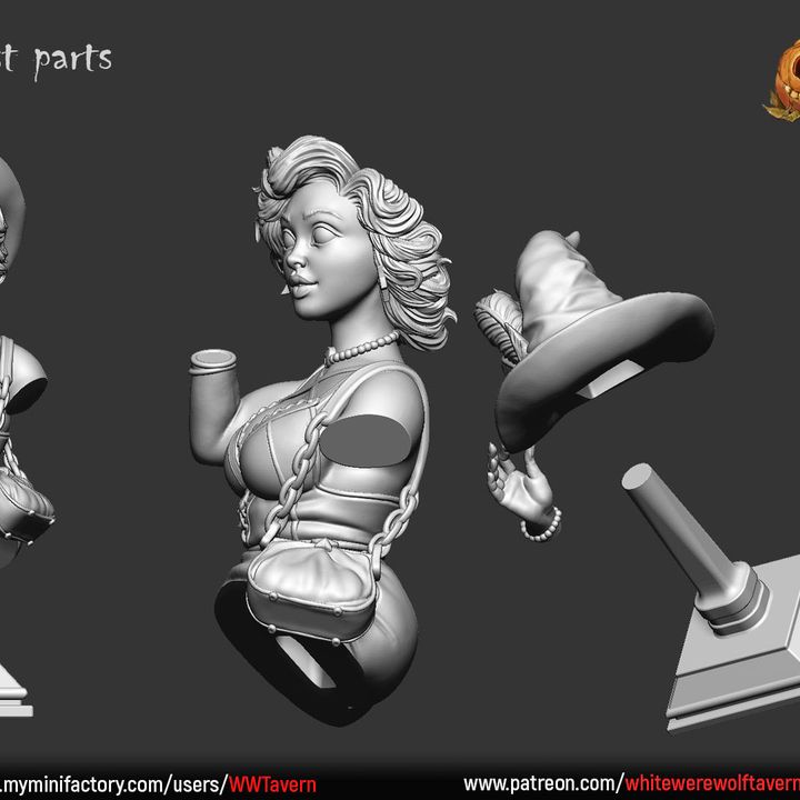 The Nightshade Sister Morgwen - Bust | Halloween | White Werewolf Tavern