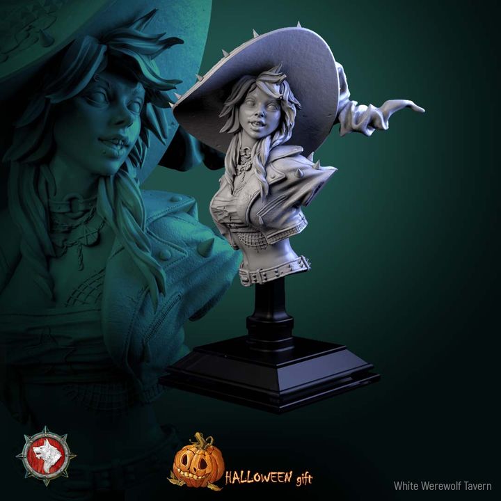 Nitsa Riot Witch - Bust | Halloween | White Werewolf Tavern