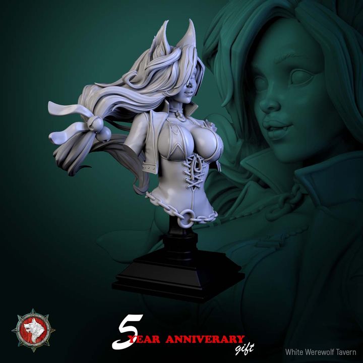 Nyx Shadowpurr - Bust | White Werewolf Tavern