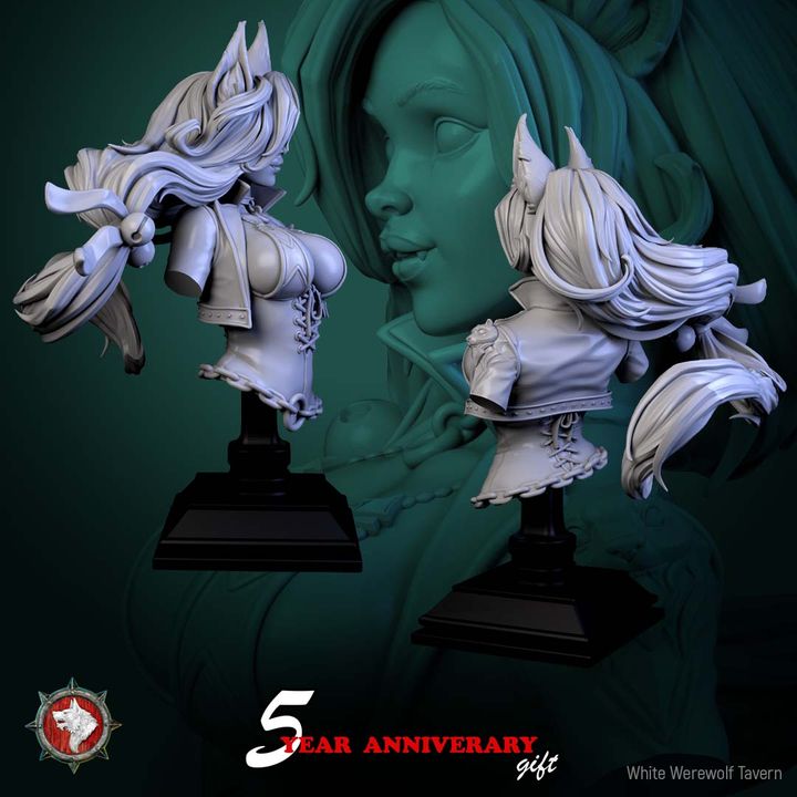 Nyx Shadowpurr - Bust | White Werewolf Tavern