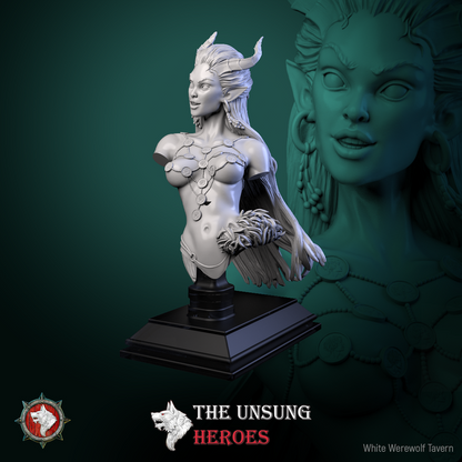 Scarlet Emberlin - Bust | The Unsung Heroes | White Werewolf Tavern
