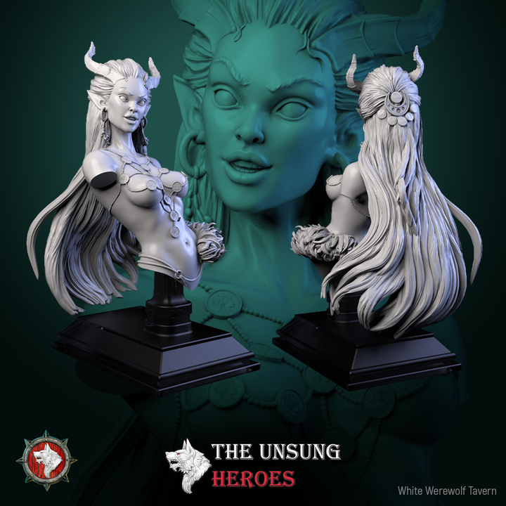 Scarlet Emberlin - Bust | The Unsung Heroes | White Werewolf Tavern