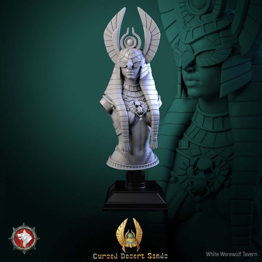 Sekhara the Lion Mother - Bust | Cursed Desert Sands | White Werewolf Tavern