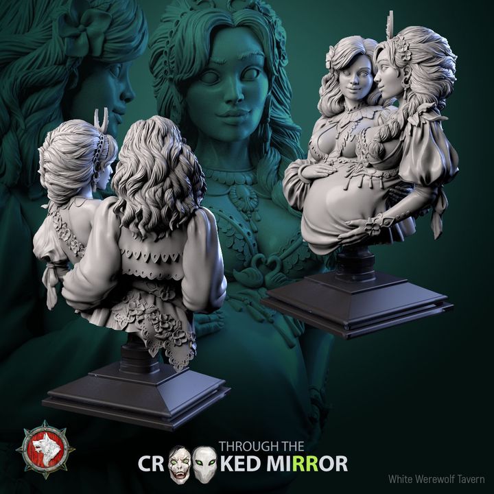 Sisters of the Shattered Cradle - Bust | Through the Crooked Mirror | White Werewolf Tavern