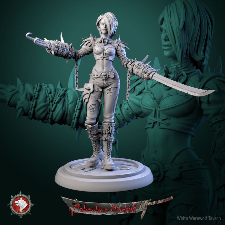The Crimson Huntress Set | Malevolent Mischief | White Werewolf Tavern