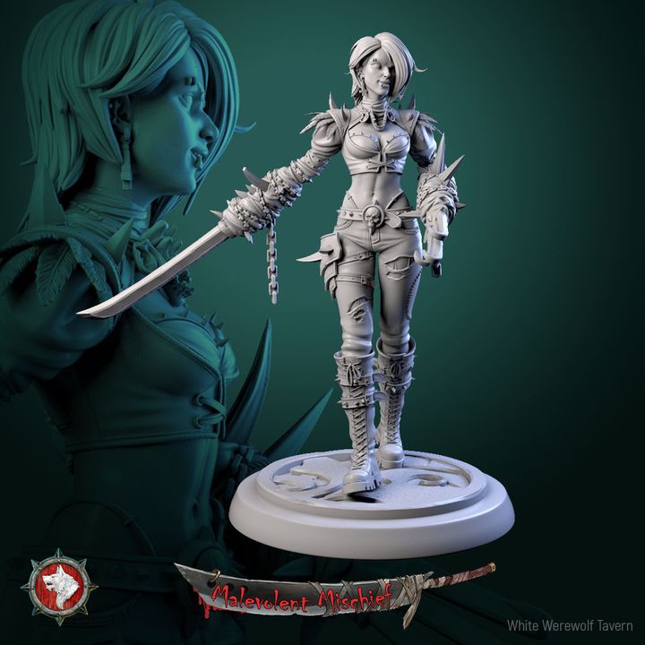 The Crimson Huntress Set | Malevolent Mischief | White Werewolf Tavern