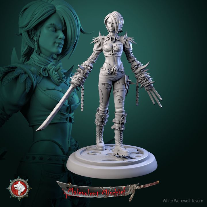 The Crimson Huntress Set | Malevolent Mischief | White Werewolf Tavern