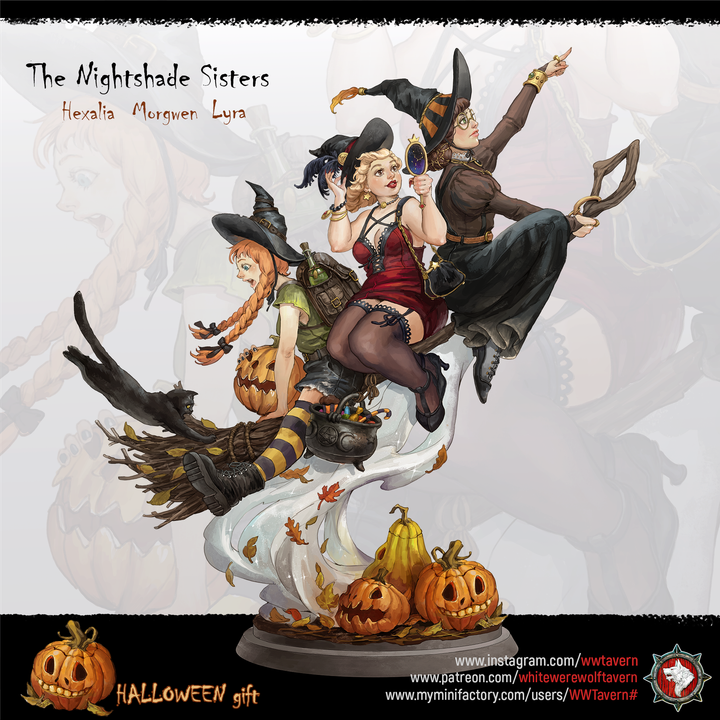 The Nightshade Sister Lyra - Bust | Halloween | White Werewolf Tavern