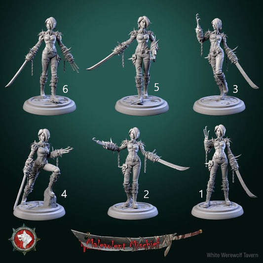 The Crimson Huntress Set | Malevolent Mischief | White Werewolf Tavern
