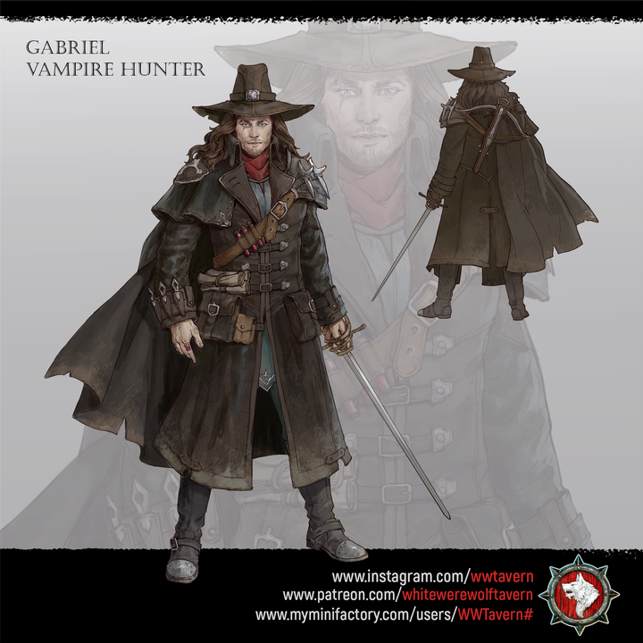 Vampire Hunter Gabriel - Bust | White Werewolf Tavern