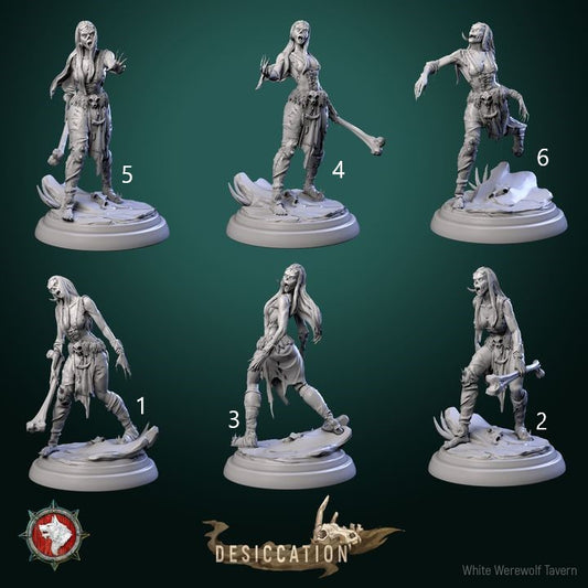 Zombie Barbarians Female Set | Desiccation | White Werewolf Tavern