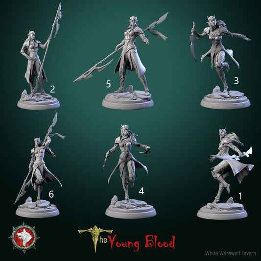 Elven Female Warriors Set | The Young Blood | White Werewolf Tavern
