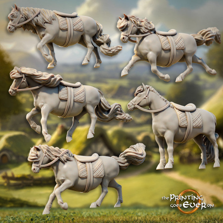 Mounts - Greenshire Ponies | Greenshire Vigilantes | MESBG | The Printing Goes Ever On