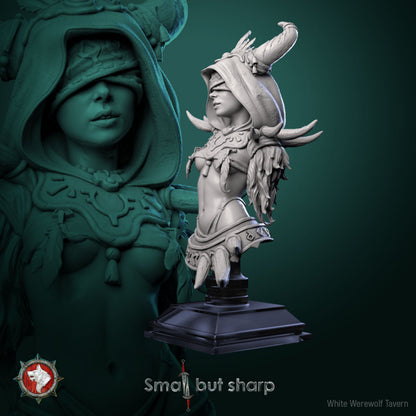 Halfling Sorcerer - Bust | Small But Sharp | White Werewolf Tavern