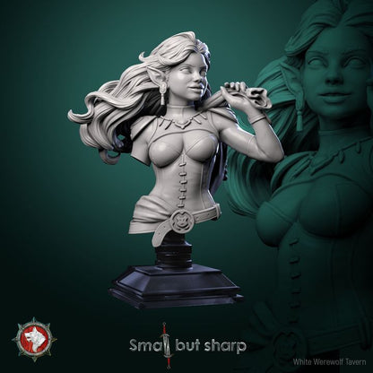 Halfling Thief - Bust | Small But Sharp | White Werewolf Tavern