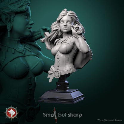 Halfling Thief - Bust | Small But Sharp | White Werewolf Tavern