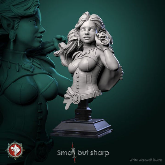Halfling Thief - Bust | Small But Sharp | White Werewolf Tavern