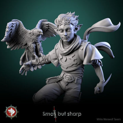 Halfling Warrior | Small But Sharp | 75mm scale model | White Werewolf Tavern