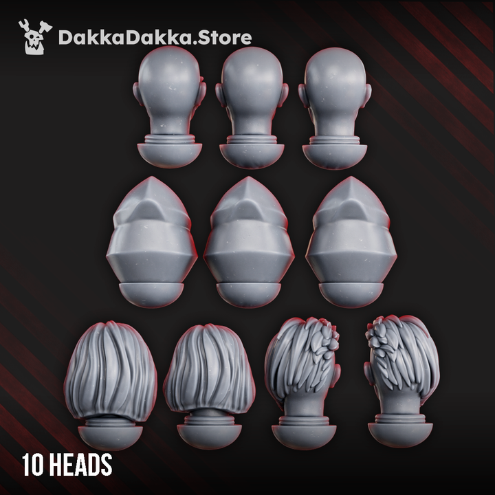Unholy Space Coven Base Heads | Helmets & Heads | Dakka Dakka