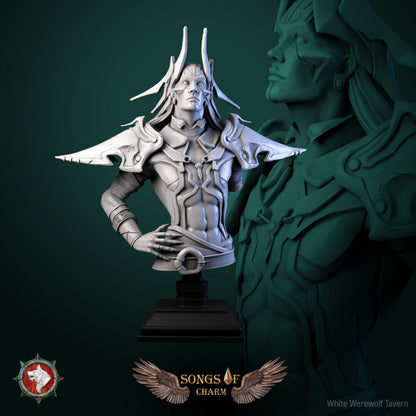 Brouss the Light Hand | Songs Of Charm | Bust | Resin 3D Printed Miniature | White Werewolf Tavern