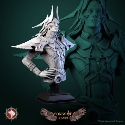 Brouss the Light Hand | Songs Of Charm | Bust | Resin 3D Printed Miniature | White Werewolf Tavern