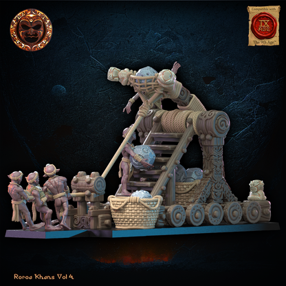Yarablin Catapult | Roroa Khans | Lost Kingdom Miniatures