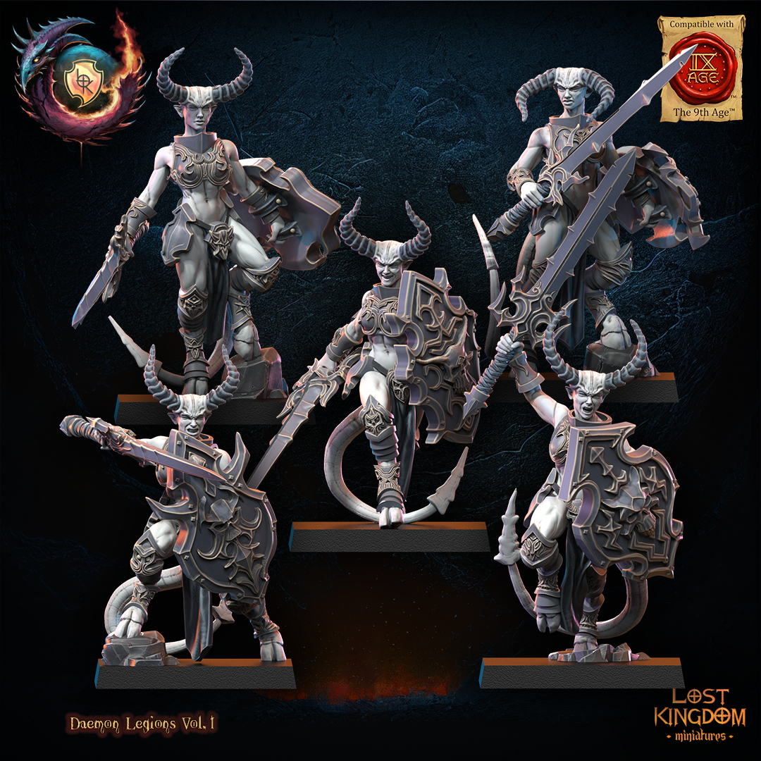Succubi Warriors | Daemon Legions | Lost Kingdom Miniatures