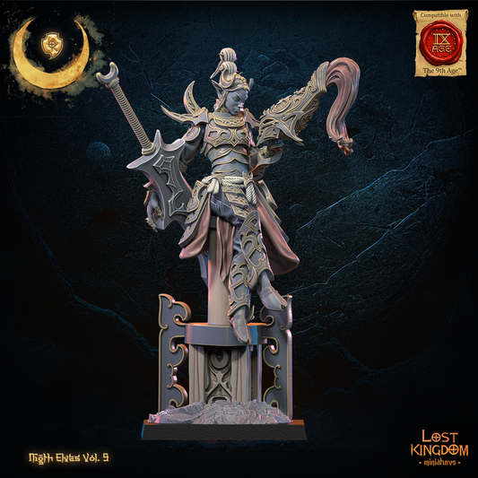 Yu Ming, Tsurugi Heroine | Night Elves / Dark Elves | Lost Kingdom Miniatures